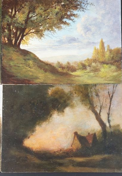 FOUR OILS

Landscape

Oil on isorel 

13...