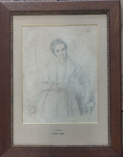 Antoine ETEX (1808-1888) 

Portrait of a...