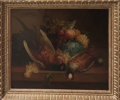 ECOLE DU XIXème siècle 

Nature morte aux...