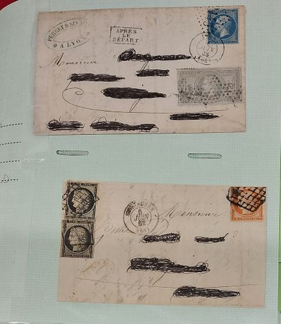 ALBUM OF 141 LETTERS WITH CLASSIC FRENCH...