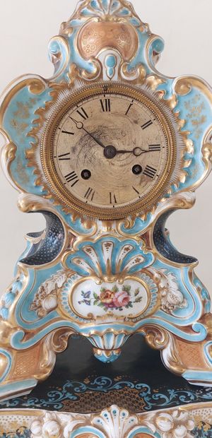 Porcelain of Paris HANGER, in two parts,...