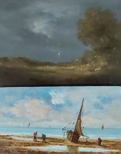 FOUR OILS

Marine

Oil on isorel and wood...
