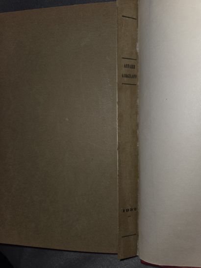 Affaire Gorguloff 1932 deluxe binding.



PROCEEDINGS...