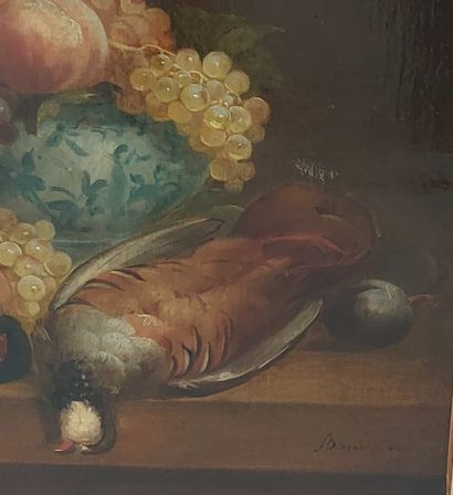 ECOLE DU XIXème siècle 

Nature morte aux...