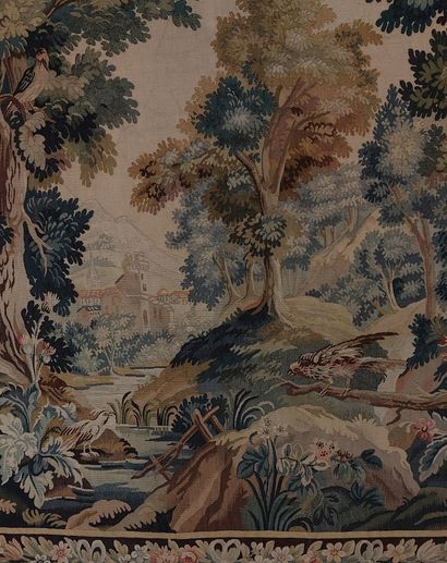 TAPISSERIE D'AUBUSSON à décor de paysage

XXème...