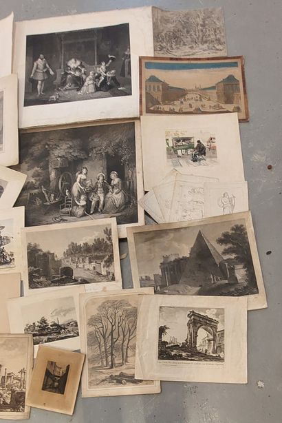 SET OF ENGRAVINGS

Color and black & white...