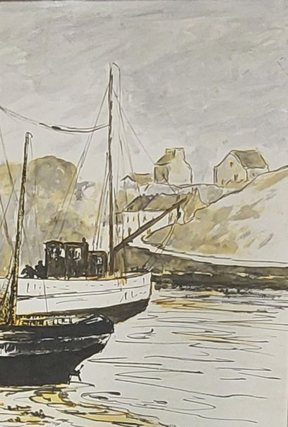 Marcel LE DOARE (XX) 

Port

Watercolor signed...