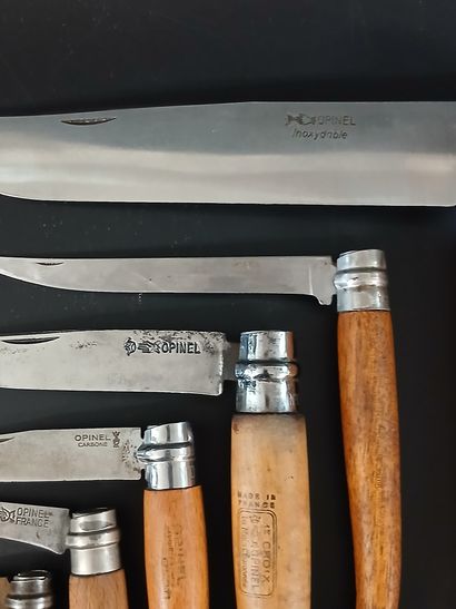 COLLECTION DE 8 COUTEAUX OPINEL 

N°7, 8,...