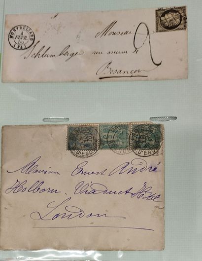 ALBUM OF 141 LETTERS WITH CLASSIC FRENCH...