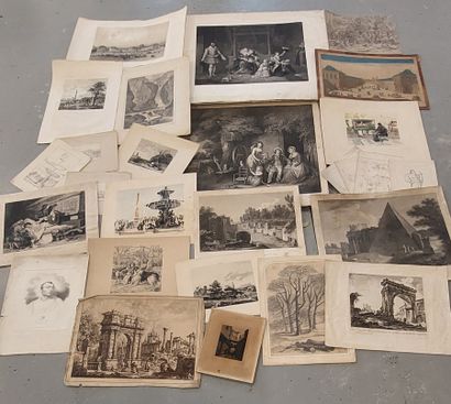 SET OF ENGRAVINGS

Color and black & white...