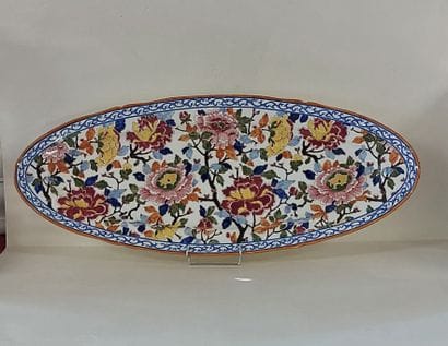 GIEN

Gien earthenware fish dish, Pivoines...