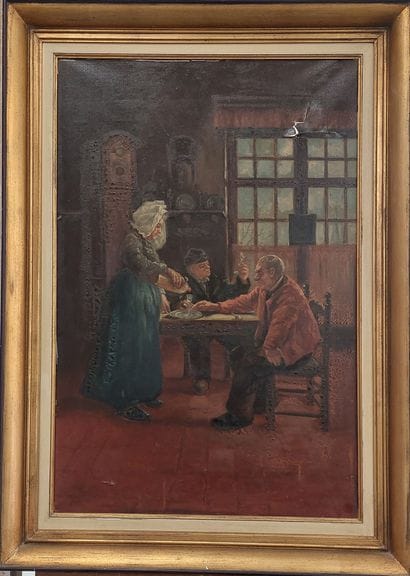LATE 19th CENTURY SCHOOL

Interior scene

Oil...