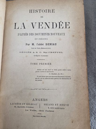 Vendée/Chouannerie.

Nice set of books on...
