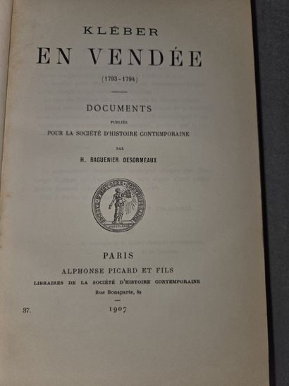Vendée/Chouannerie.

Nice set of books on...