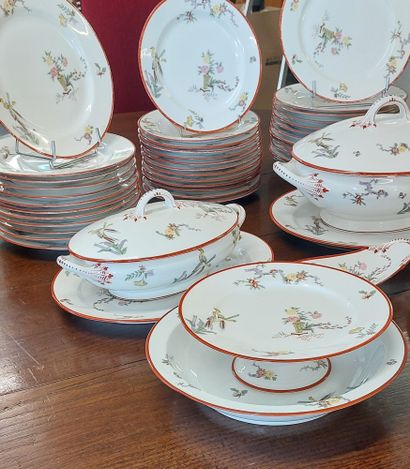 J. POUYAT, LIMOGES

Porcelain service set...