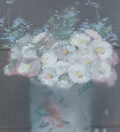 H de la Rochefoucault 

Bouquet 

Signed...