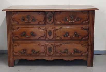 ILE-DE-FRANCE WALNUT COMMODE opening with...