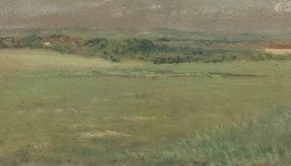 19th century French school 

Landscape 

Pastel...