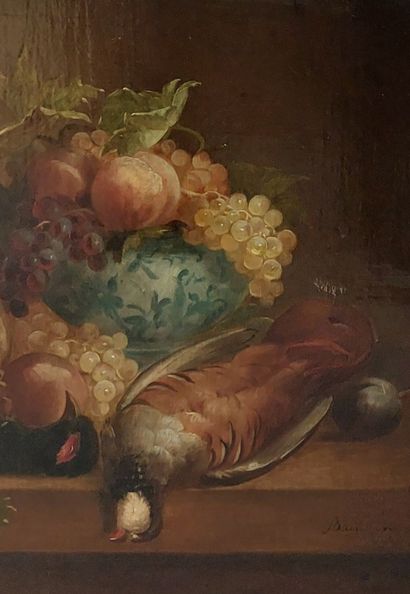 ECOLE DU XIXème siècle 

Nature morte aux...