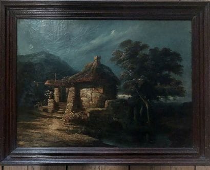 19th century FRENCH SCHOOL

Small cottage...