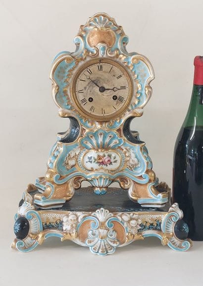 Porcelain of Paris HANGER, in two parts,...