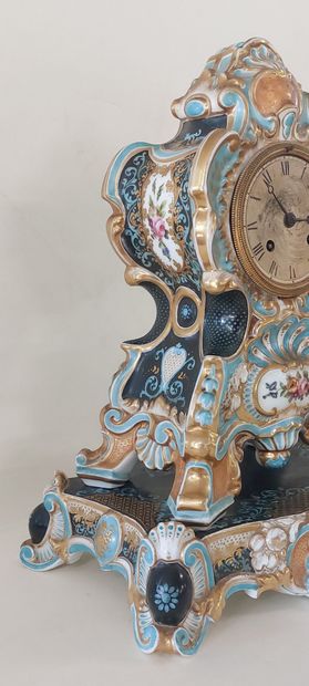 Porcelain of Paris HANGER, in two parts,...