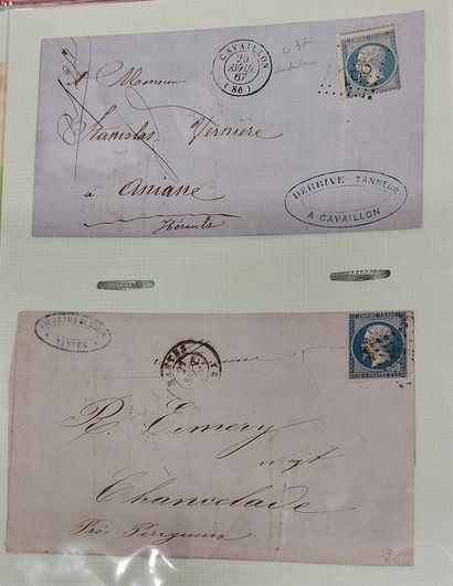ALBUM OF 141 LETTERS WITH CLASSIC FRENCH...