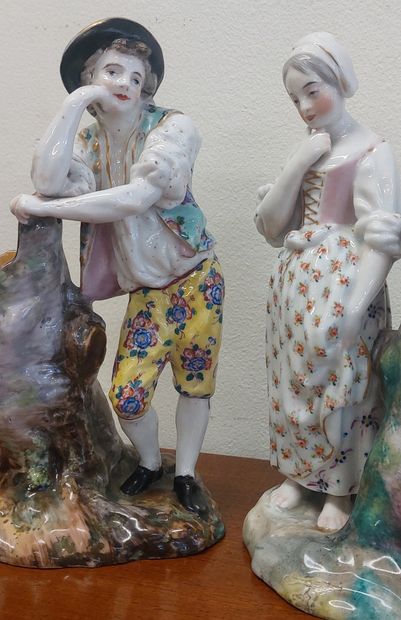 JACOB-PETIT (1796-1868) 

Two porcelain subjects,...