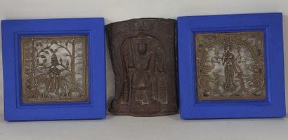 INDIA

2 openwork bronze Chattisgarh ethnic...