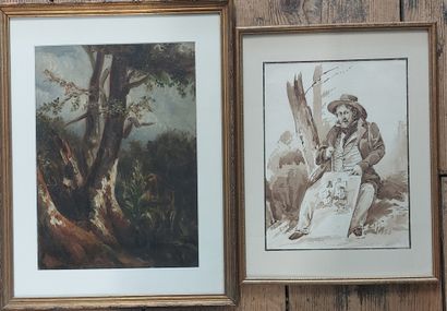 19th century school

The painter 

Wash 

Unsigned...