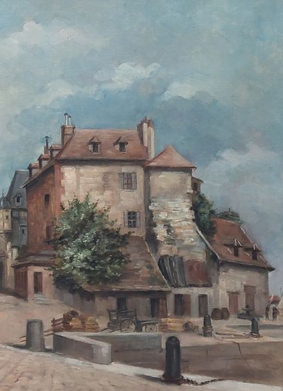 LEROY-CALMETTES (XIX) 

Honfleur, La Lieutenance

Oil...