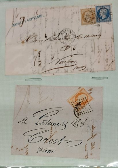 ALBUM OF 141 LETTERS WITH CLASSIC FRENCH...