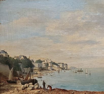 Charles MALAPEAU (1827-c.1885)

Lively seaside...