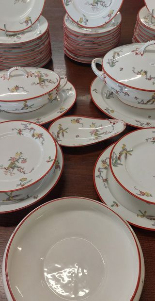 J. POUYAT, LIMOGES

Porcelain service set...