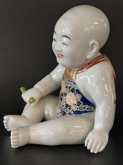Japan, Taisho period, 

Porcelain and polychrome...