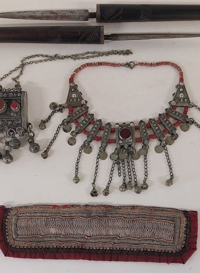 YEMEN

Two elaborate ethnic necklaces (one...