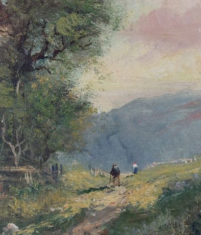C. LORIN (1815-1882)

Landscape 

Oil on...