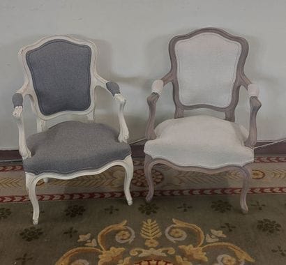 TWO CHILD'S ARMCHAIRS in lacquered wood

Louis...