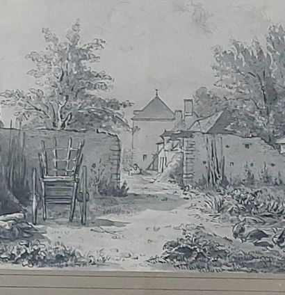 MID-19th CENTURY SCHOOL

Lively farmyard

Ink...