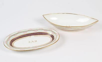 BLANC DE SÈVRES. PARISIAN DECOR.
An oval...