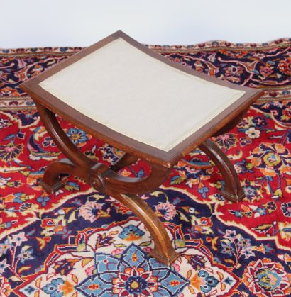 Tabouret en X, de style Restauration, en...