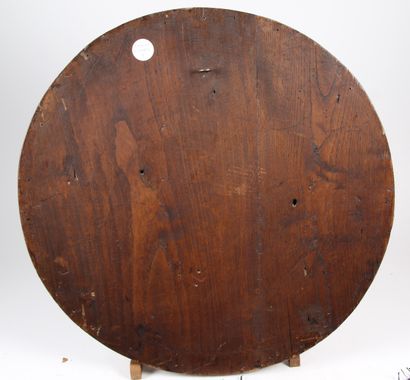 LARGE ITALIAN MEDALLION, wood, late 18th/early...