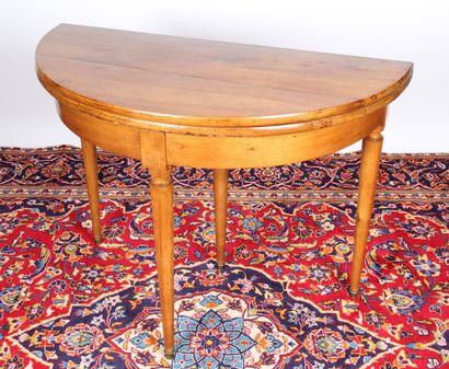 Table demi-lune, à plateau portefeuille,...