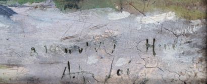 XXth CENTURY SCHOOL
Country landscape
Oil...
