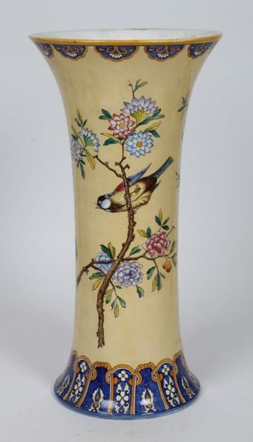 FAÏENCE de GIEN.
Vase à col évasé en faïence...