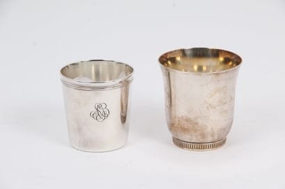 SILVER METAL.
Christofle, one goblet tumbler...