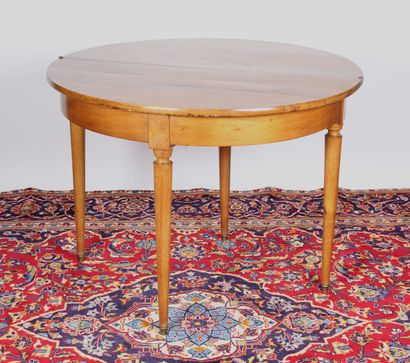 Table demi-lune, à plateau portefeuille,...