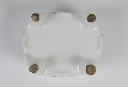 BLANC DE SAINT-CLOUD,
Small porcelain saleron...