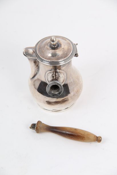 SMALL SELF-CONTAINING JUG, in silver 800...