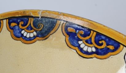 FAÏENCE de GIEN.
Vase à col évasé en faïence...